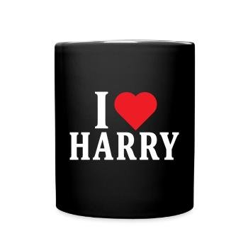 t-shirt I love Harry t-shirt gift idea - Full Colour Mug - black - Front