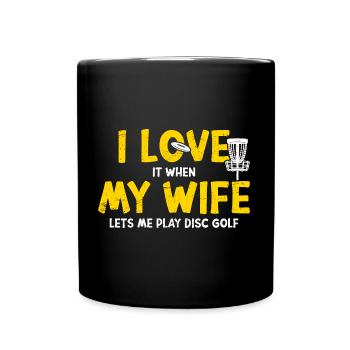 Disc Golf - Full Colour Mug - black - Front