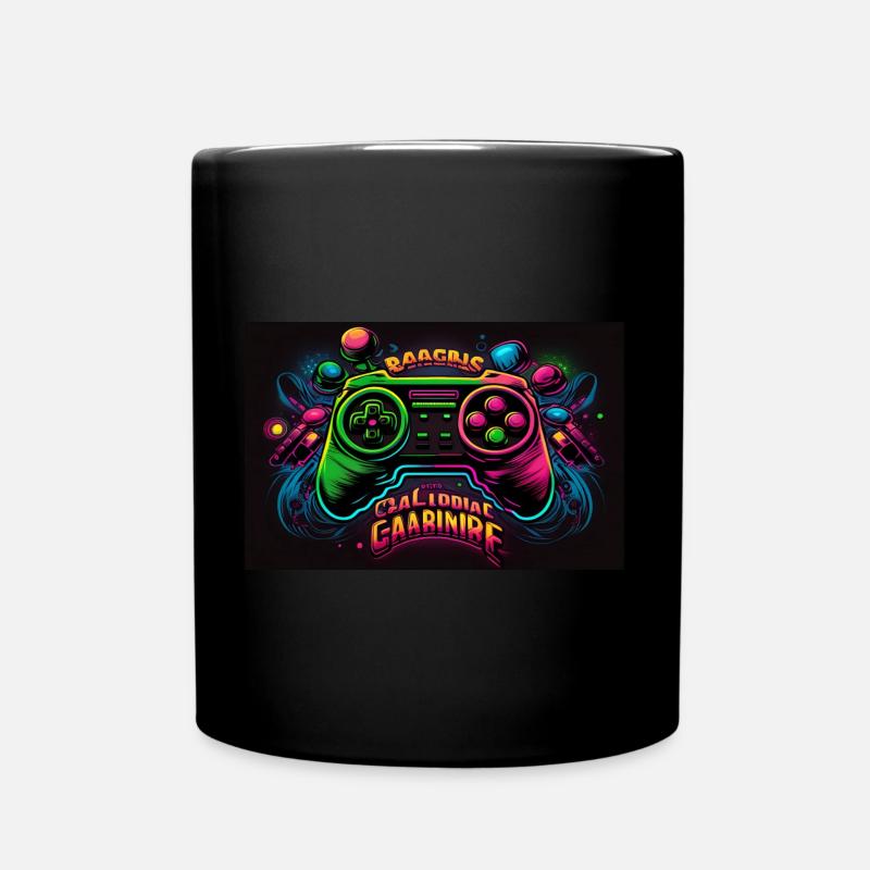 Neon Space Gamepad - Tasse einfarbig - Schwarz