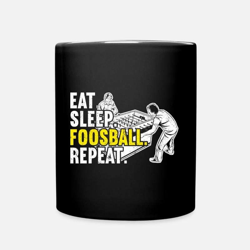 Tischfußball - Tasse einfarbig - Schwarz