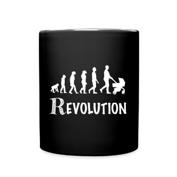 revolution daddy stroller birth - Full Colour Mug - black - Front