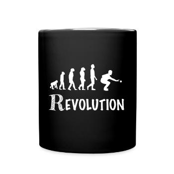 Revolution petanque player humor balls - Full Colour Mug - black - Front