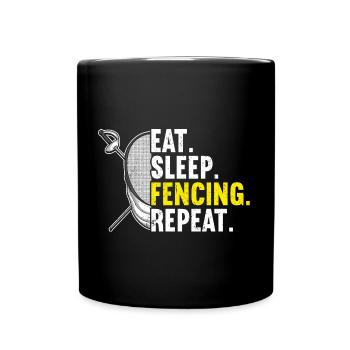 Fechter Fechter - Tasse einfarbig - Schwarz - Vorne