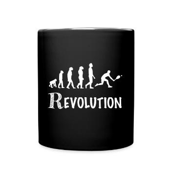 Padel player revolution Padelist humor - Full Colour Mug - black - Front