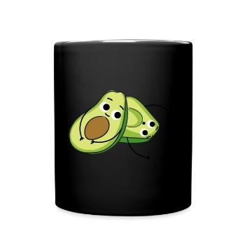 Süße Avocados - Tasse einfarbig - Schwarz - Vorne