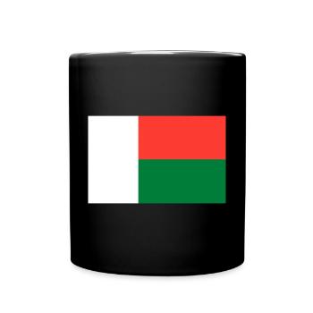 Drapeau de Madagascar - Mug uni - noir - Devant