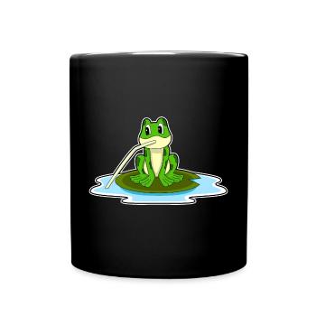 Grenouille drôle - Mug uni - noir - Devant
