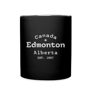 Edmonton Alberta Vintage - Tasse einfarbig - Schwarz - Vorne