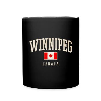 Winnipeg Canada Rétro Varsity - Mug uni - noir - Devant
