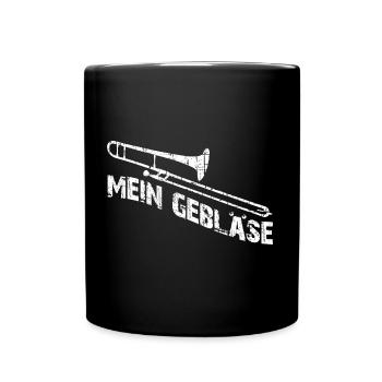 Posaune mein Instrument - Tasse einfarbig - Schwarz - Vorne