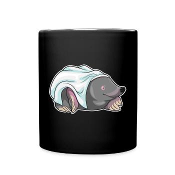 Maulwurf Braut Schleier Hochzeit - Tasse einfarbig - Schwarz - Vorne