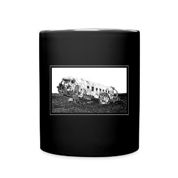 The plane wreck - Full Colour Mug - black - Front