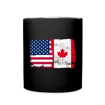 Stars and Maple Banner - Full Colour Mug - black - Front