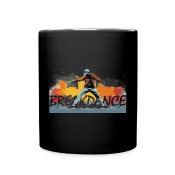 Breakdance Graffiti Urban Vibe - Tasse einfarbig - Schwarz - Vorne