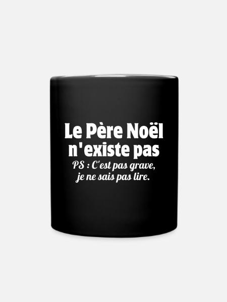 Père Noël, Père Noël humour - Mug uni - noir