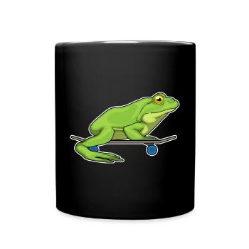 Frog Skater Skateboard Sport - Full Colour Mug - black - Front
