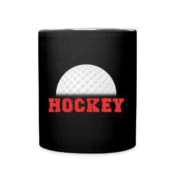 Field Hockey Hockey Player Hockey Ball - Full Colour Mug - black - Front
