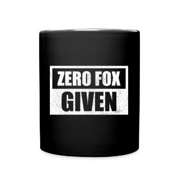 Zero Fox Given - Tasse einfarbig - Schwarz - Vorne