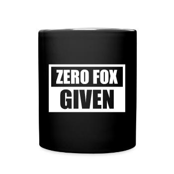 Zero Fox Given - Tasse einfarbig - Schwarz - Vorne