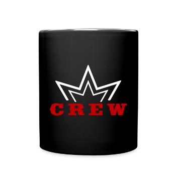 Crew Crown Design Style Team Design - Full Colour Mug - black - Front