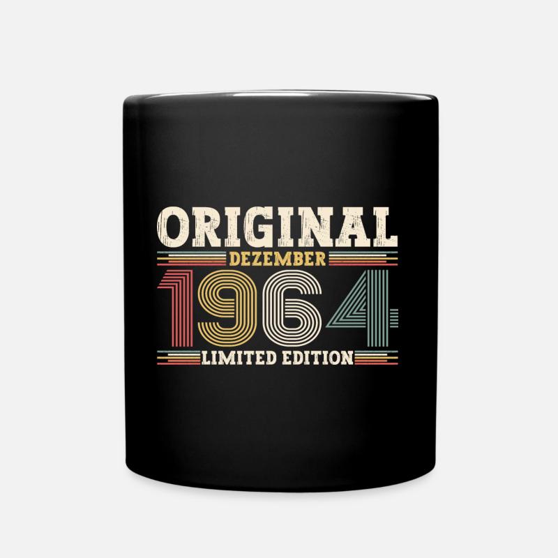 59e anniversaire Original décembre Vintage 1964 - Mug uni - noir