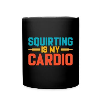 I Heart Squirters Adult Joke I Love Squirting - Full Colour Mug - black - Front