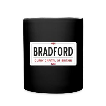 Bradford town sign - Full Colour Mug - black - Front