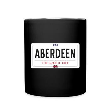 Ortsschild von Aberdeen - Tasse einfarbig - Schwarz - Vorne