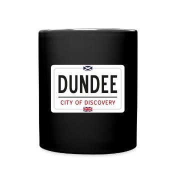Dundee Ortsschild - Tasse einfarbig - Schwarz - Vorne