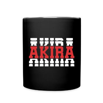t-shirt Akira t-shirt idée cadeau texte empilé - Mug uni - noir - Devant