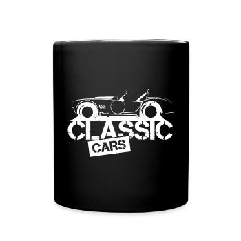 V8 Mucel Cars Classic Cars Moteur Symbole Design - Mug uni - noir - Devant