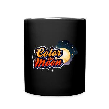 Color The Moo, Design - Full Colour Mug - black - Front