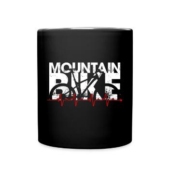 Rythme du VTT - Mug uni - noir - Devant