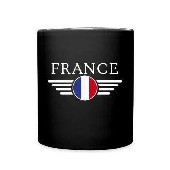 France with our exclusive T-shirt - Full Colour Mug - black - Front
