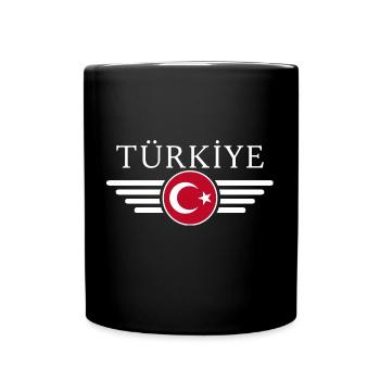Turkey T-Shirt: Culture, Coast, Hospitality - Full Colour Mug - black - Front
