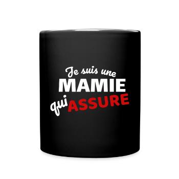 Ich bin eine Oma, die dafür sorgt, dass - Tasse einfarbig - Schwarz - Vorne
