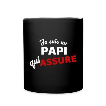 Assertive expression of paternity - Full Colour Mug - black - Front