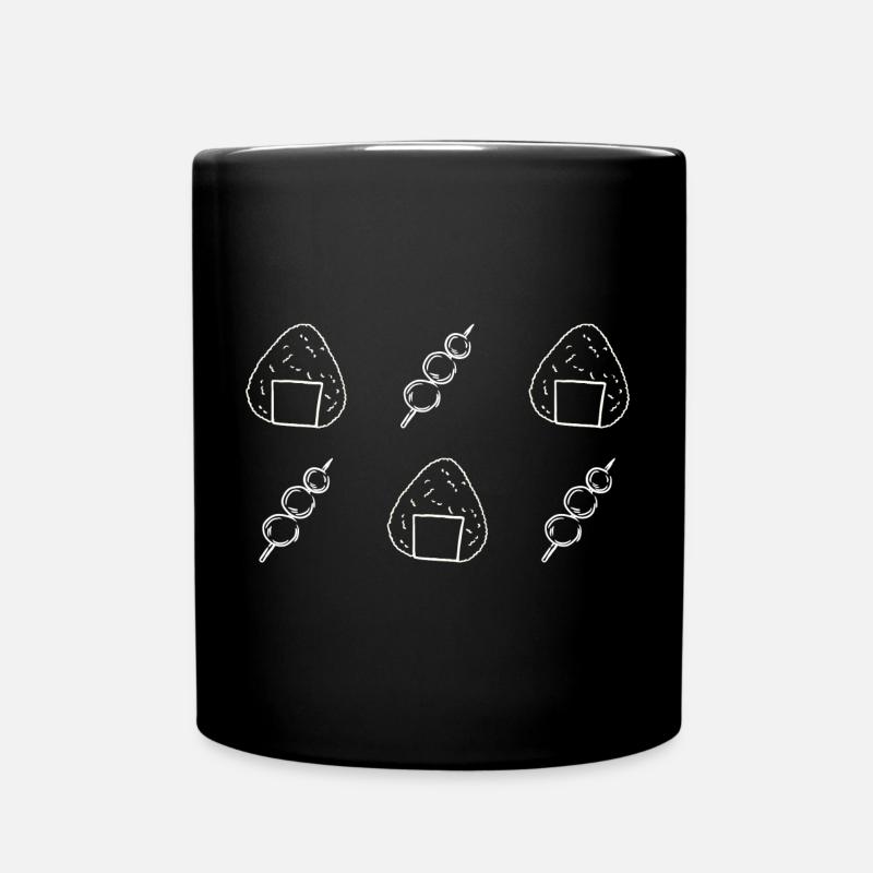 Onigiri et Dango - Boulettes de riz - Snacks - Japon - Mug uni - noir