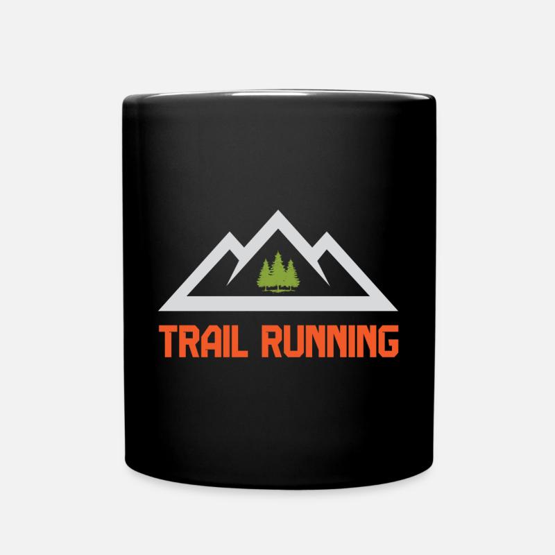 Course en sentier - Mug uni - noir