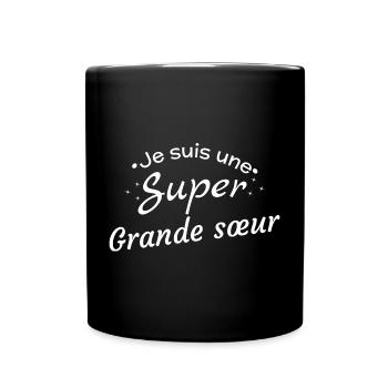 Super Big Sister Girls' T-Shirt - Full Colour Mug - black - Front