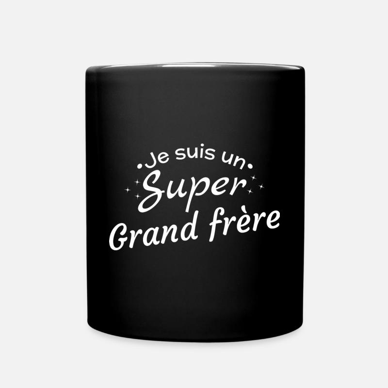Cadeau Grand Frère Super Héros - Mug uni - noir