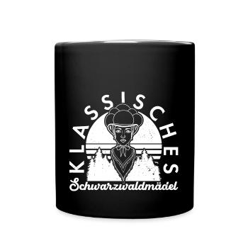 Classic Black Forest Girl Black Forest German - Full Colour Mug - black - Front