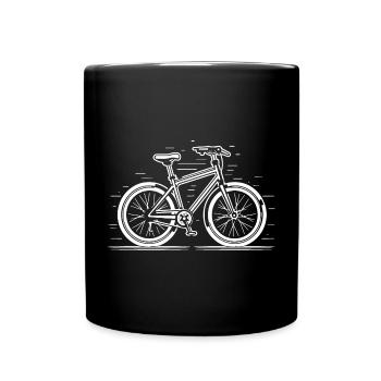 Bicycle Illustration - Full Colour Mug - black - Front
