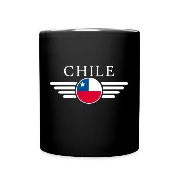 Chile Stil Design T-Shirt - Tasse einfarbig - Schwarz - Vorne