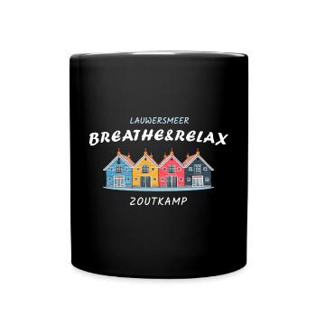 Zoutkamp, Groningue, Pays-Bas, maisons colorées - Mug uni - noir - Devant