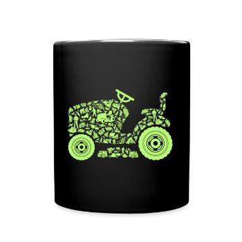 Jardinier Jardinage Lotissement Jardinier Tondeuse à gazon Hommes - Mug uni - noir - Devant