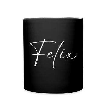 Felix Name T-Shirt Geschenk Für Männer - Tasse einfarbig - Schwarz - Vorne