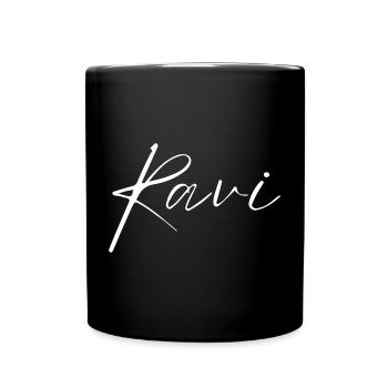 T-shirt Ravi Name cadeau pour hommes - Mug uni - noir - Devant