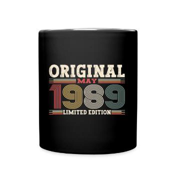 Original Mai 1989 Millésime 1989 Anniversaire 1989 - Mug uni - noir - Devant
