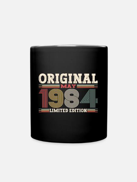 Original May 1984 Vintage 1984 Birthday 1984 - Full Colour Mug - black